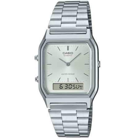 Casio Reloj Vintage AQ-230A-7A con Esfera Verde